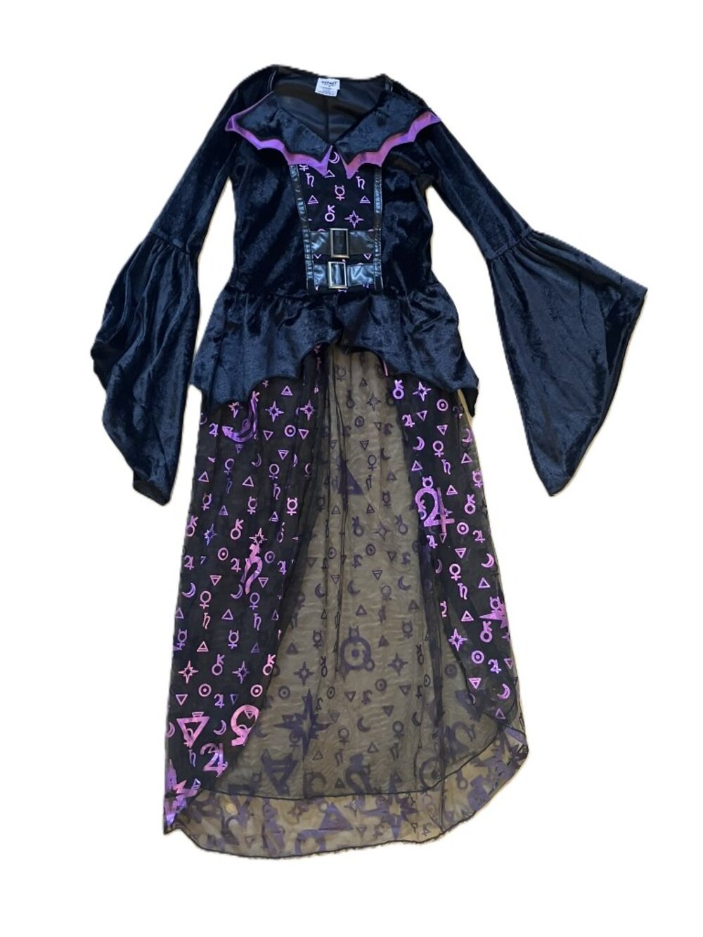 Spirit Halloween Kids Dark Coven Witch Costume Top Size S